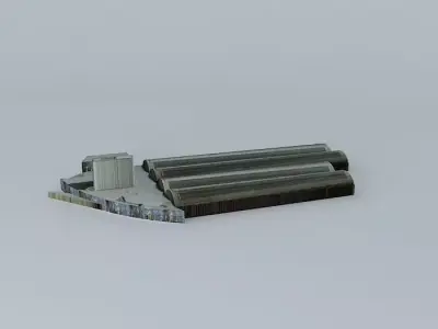 Manchester Piccadilly Train Station 3D model