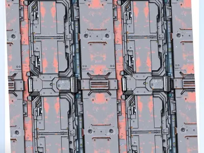 Sci-FI Seamless Texture Texture 27