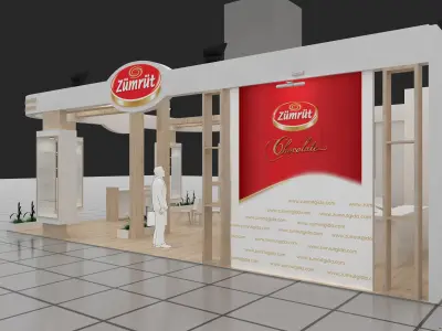 Exhibition Stand - ST0025 3D model