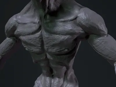 Alien Demon Creature- 3D Model for 3D Printing 3D print model