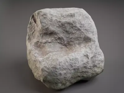 10 Low Poly Rocks 3D model