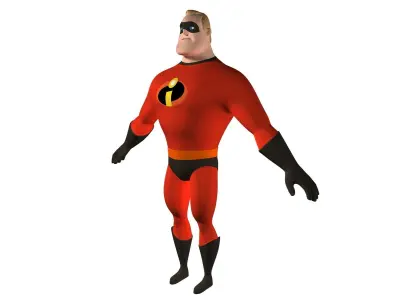 Mr Incredible Low-poly 3D model