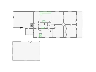 Simple Interior Sketch - 3001-3500 SF - Xactimate - Matterport 3D model