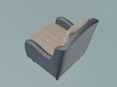 S-arms Armchair 3D model