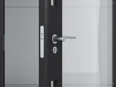 Aluminium door 22 3D model