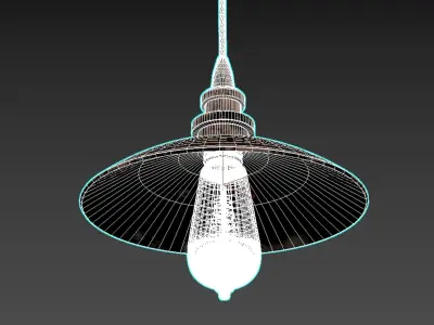 Lamp - Edison light bulb 3D model