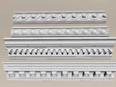 Plaster moulding 3D model
