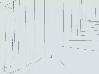 liminal space Low-poly 3D model