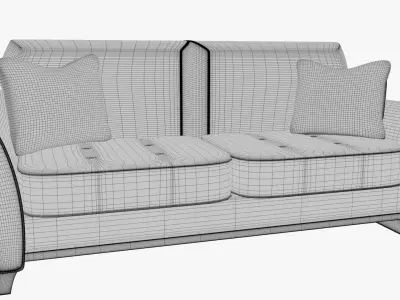 Stylized Couch 3D model