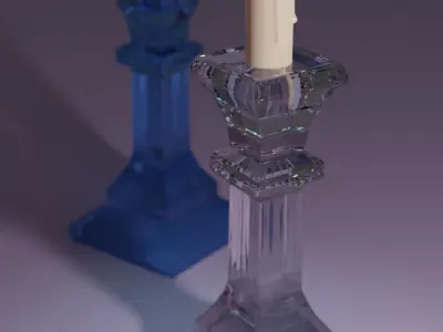 GLASS CANDLE STANDS  3D model