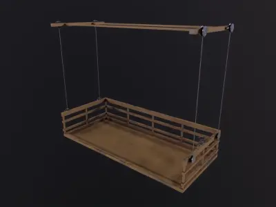 Facade Lift 3D Model Low-poly 3D model