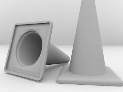 Traffic Cones 3D model