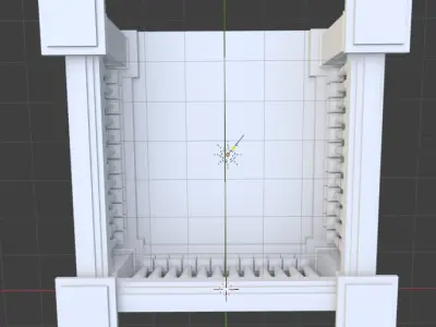 Elegant Balcony Balustrade 3D print model