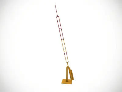 Road Blocker Low-poly 3D model