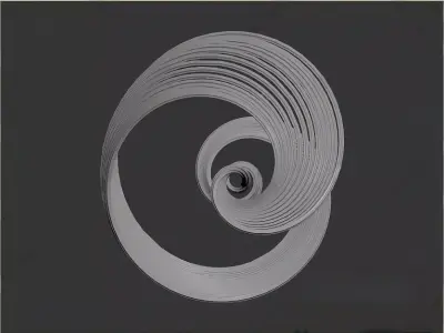 Modern Art Installation 3D model