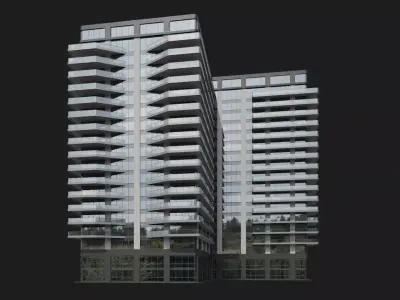 Pinnacle Towers 3D model