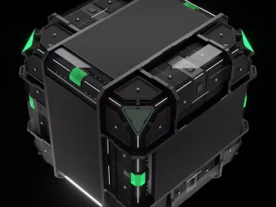 Techno Cube 3D model