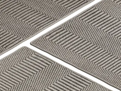 Carpet set 2209 - Jute Rug - 5K 3D model