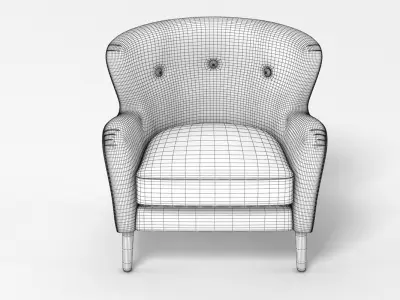 Wilbur Armchair 3D model