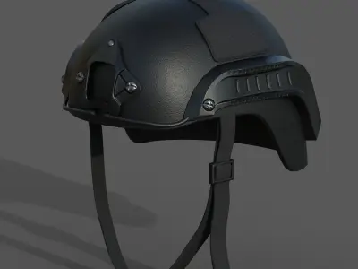 Helmet military combat soldier armor  Low-poly 3D model