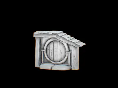 Hobbit Hole Fronts 3D print model
