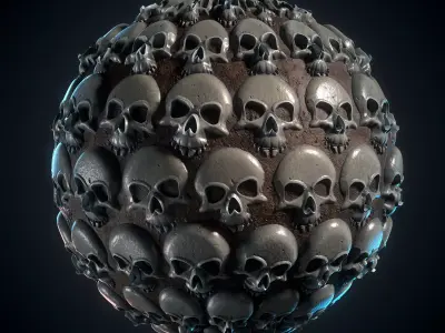 Skull Material - VOL 01 - Maps - Sbsar Texture