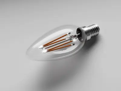 LED Filament Bulb 3D model