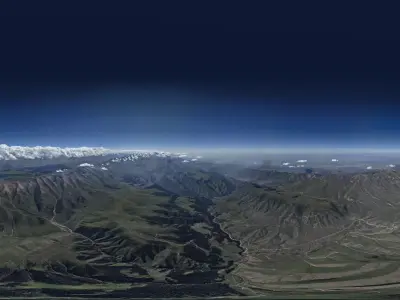 HDR - Observatory on a Mountain Plateau - no sun 3D model