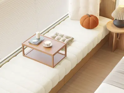 Comfortable bedroom 3D model