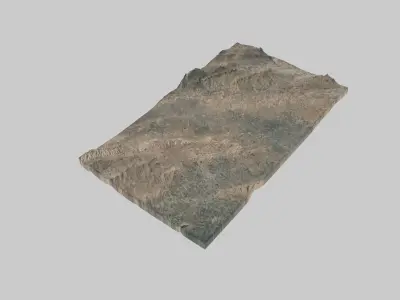 Kermanshah City Low-poly 3D model