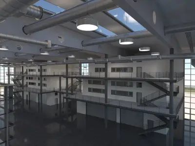 Warehouse 14 3D model