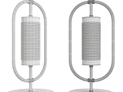 Yves Table Lamp Low-poly 3D model