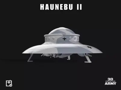 German WW2 UFO - Haunebu 2 - STL files 3D print 3D print model