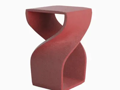 Twisted Stool for Childs 01 3D model