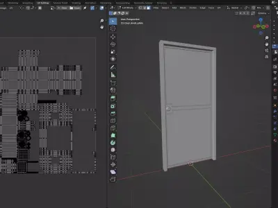 Door Design CG2A 3D model