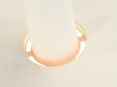 Pendant Keops 1 Body Tiny Grey White 3D model