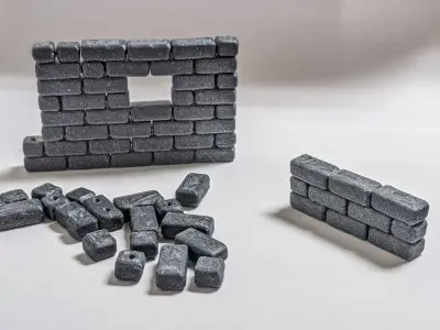 Brick Wall 3D print model