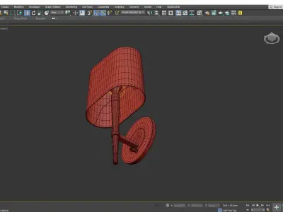 Ventana Single Light Wall Sconce Low-poly 3D model