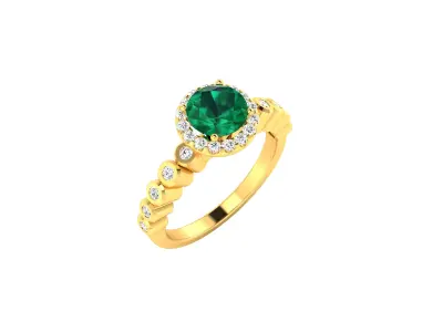 Women Ring  Render 3dm STL OBJ FBX Details 3D print model 189
