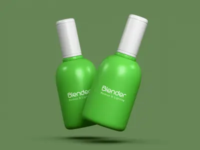 Cosmetic Mockup With Lighting 3D model