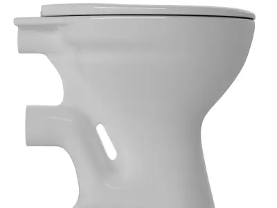 Floor  Mount EWC P trap toilet 3D model  3D model