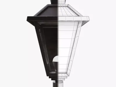 Lantern-3 outdoor wall light 3D model