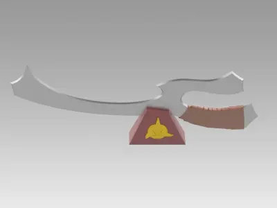 Star Trek First Contact Klingon Mekleth cosplay prop  3D model