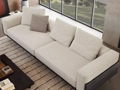 Industrial Living Interior scene 3D model