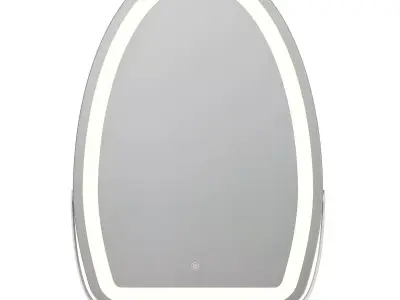 Cosmetic mirror with backlight Low-poly 3D model