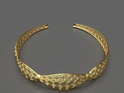 Light cuff bracelet 3D print model