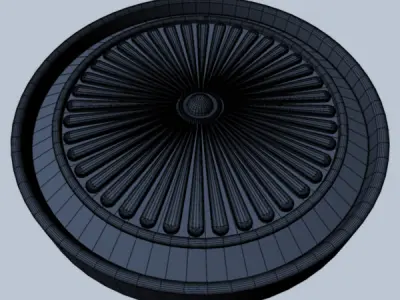 Rosette wheel 3D model