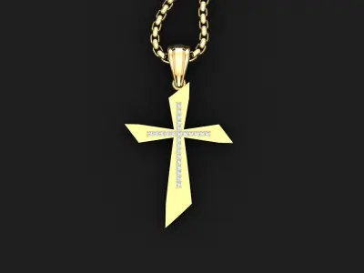 Cross Light Gold 3CP008 3DM STL 3D model