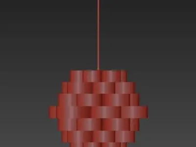 White Clouds Pendant 3D model