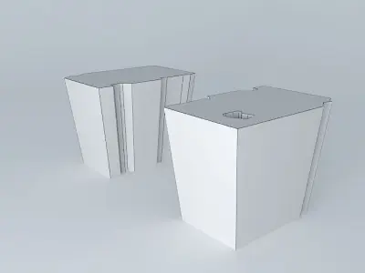 Side exterior triple black 3D model